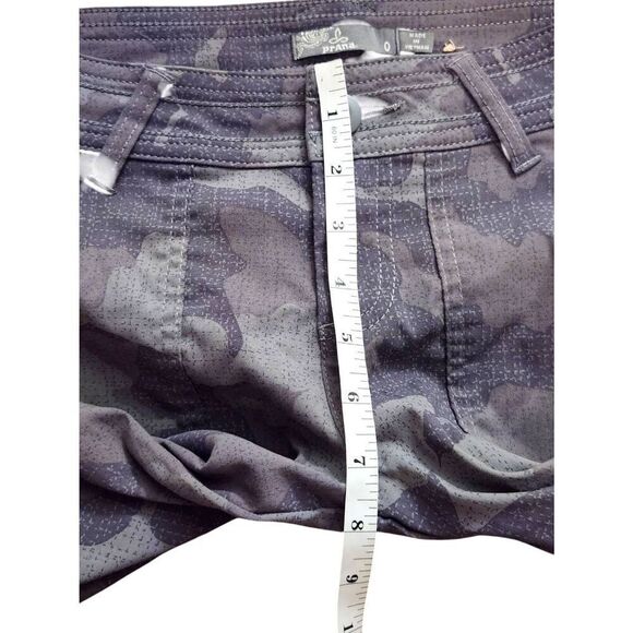 prAna womens shorts Camouflage Gray size 0 (27x6.5) mid-rise Nylon - Picture 6 of 8